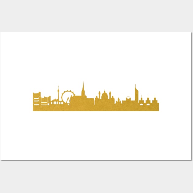 Golden Vienna Wall Art by 44spaces